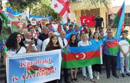 აზერბაიჯანის საელჩოსთან/ Tifliste Azerbaycan'a destek...