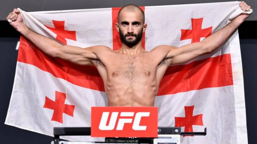 Gürcü boksör Giga Çikadze Brezilyalı rakibi Edson Barboza'yı nakavt etti.