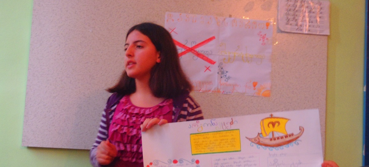 Nini Kontselidze 11 Yaşında ve 8 Yıldır Resim Yapıyor