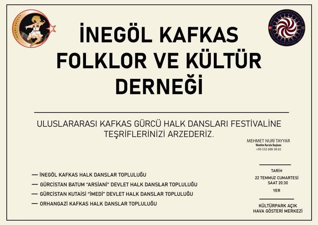 Başkan მამია hepimizi festivale davet ediyor!