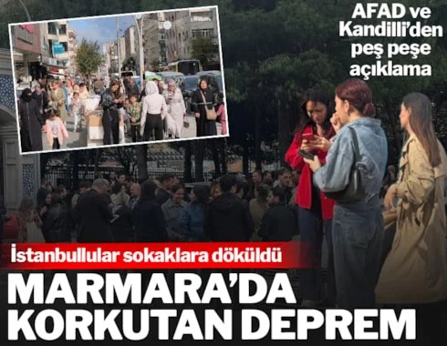 Son dakika: Marmarada Deprem. 5.0