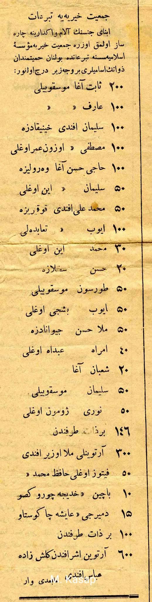 Murat Kasap: Tarihten sayfalar