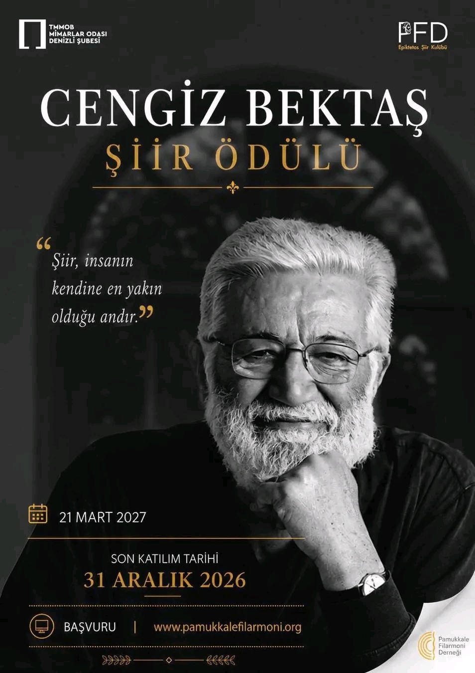 Halim Yazıcı: “Cengiz Bektaş Şiir Ödülü”    Şartnamesi ve Katılım Koşulları Açıklandı