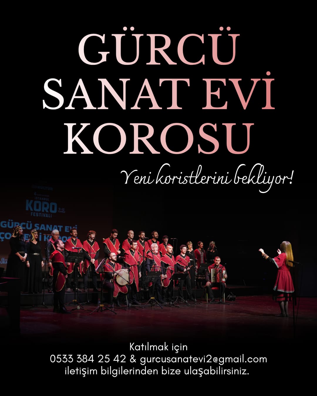 İnsanlığın sözlü ve manevi mirasının bir başyapıtı olan Gürcü Halk Müziği için, Gürcü Sanat Evi Korosuna davetlisiniz!